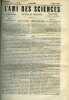L'ami des sciences n° 13 - Une séance extraordinaire, Les expositions régionales, Planètes et comètes découvertes en 1858, Structure intime du cerveau ...