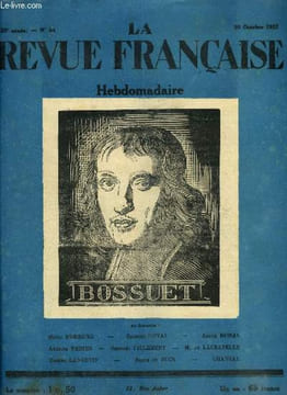 La revue française n° 44 - Poèmes d'André Dumas, Une émeute a Genève en 1872 par Renée de Buck, La vraie vie de Saint Vincent de Paul par Antoine ...