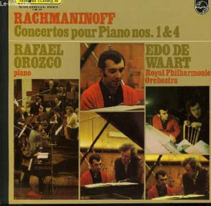 DISQUE VINYLE 33T CONCERTOS POUR PIANO N° 1 ET 4.