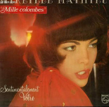 DISQUE VINYLE 33T MILLE COLOMBES / LE SILENCE / SAGAPO / UN OISEAU CHANTE / AMOUR DEFENDU / LE STRAPONTIN / MON AMOUR NE ME QUITTE PAS / LA TETE EN ...