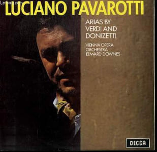 DISQUE VINYLE 33T ARIAS, VERDI AND DONIZETTI WITH VIENNA ORCHESTRA SOUS LA DIRECTION DE EDWARD DOWNES.