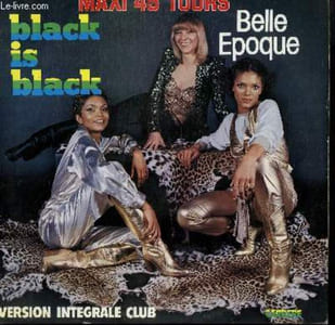 DISQUE VINYLE MAXI 45T. BLACK IS BLACK.
