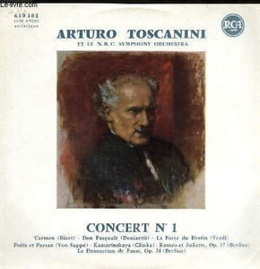 DISQUE VINYLE 33T CARMEN, DON PASQUALE, LA FORCE DU DESTIN, POETE ET PAYSAN, KAMARINSKAYA, ROMEO ET JULIETTE, LA DAMNATION DE FAUST.