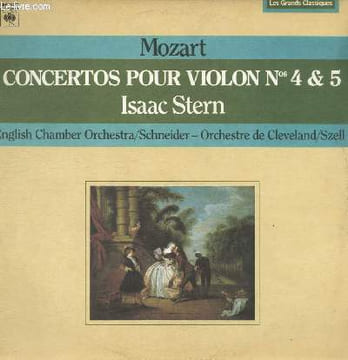 DISQUE VINYLE 33T CONCERTO POUR VIOLON & ORCHESTRE N°4 EN RE: ALLEGRO, ANDANTE CANTABILE, RONDEAU.ANDANTE GRAZIOSO - ALLEGRO MA NON TROPPO. CONCERTO ...