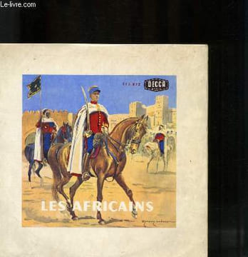 DISQUE VINYLE 33T LES AFRICAINS, LA MADELON, MARCHE DU 1ER COMMANDO DE FRANCE, MARCHE LORRAINE, MARCHE DE LA 2EME D.B, SIDI BRAHIM, MARCHE DU 1ER ...