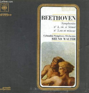 DISQUE VINYLE 33T ADAGIO - ALLEGRO VIVACE, ADAGIO, MENUETTO. ALLEGRO VIVACE. TRIO. UN POCO MENO ALLEGRO, ALLEGRO MA NON TROPPO.. BEETHOVEN