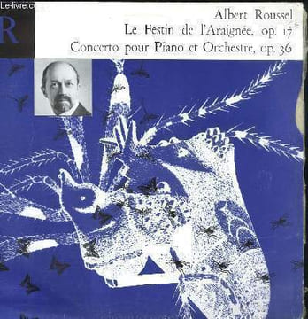 DISQUE VINYLE 33T PRELUDE, ENTREE DES FOURMIS, DANSE ET MORT DU PAPILLO, DANSE ET MORT DE L'EPHEMERE, LA NUIT TOMBE SUR LE JARDIN SOLITAIRE, ALLEGRO ...