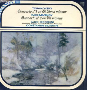 DISQUE VINYLE 33T CONCERTO N°1 EN SI BEMOL MINEUR, CONCERTO N°2 EN UT MINEUR.. TCHAIKOVSKY / RACHMANINOV