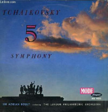 DISQUE VINYLE 33T SYMPHONIE N°5 EN MI MINEUR OP 64.. PETER ILLICH TCHAIKOWSKY