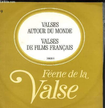 "DISQUE VINYLE 33T VALSE DU ""TOUR DU MONDE EN 80 JOURS"", SOUS LE CIEL DE PARIS, CHANSON PAIENNE, CAROLINA MOON, UNE ILE D'AMOUR ET VOUS, ...