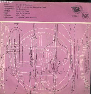 DISQUE VINYLE 33T OUVERTURE DE SEMIRAMIS, LA BELLE AU BOIS DORMANT BALLET VALSE, MARCHE SLAVE, OUVERTURE DE ZAMPA, AIDA: GRANDE MARCHE, SERSE: LARGO, ...