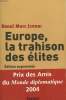 EUROPE, LA TRAHISON DES ELITES.. JENNAR RAOUL MARC.