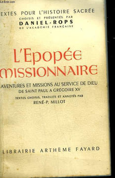 L'EPOPEE MISSIONNAIRE.. ROPS DANIEL.