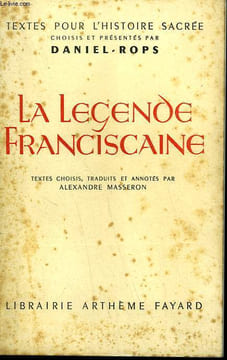 LA LEGENDE FRANCISCAINE.. ROPS DANIEL.