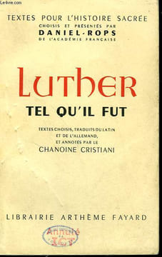 LUTHER TEL QU'IL FUT.. ROPS DANIEL.