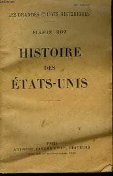 HISTOIRE DES ETATS UNIS.. ROZ FIRMIN.