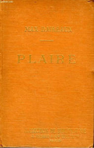PLAIRE. COLLECTION DE BIBLIOTHEQUE N° 9.