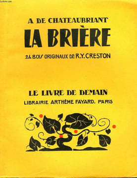 LA BRIERE. 24 BOIS ORIGINAUX DE R.Y. CRESTON. LE LIVRE DE DEMAIN N° 39.. DE CHATEAUBRIANT A.