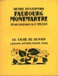 FAUBOURG MONTMARTRE. 28 BOIS ORIGINAUX DE LE MEILLEUR. LE LIVRE DE DEMAIN N° 81.. DUVERNOIS HENRI.