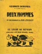 DEUX HOMMES. 40 BOIS ORIGINAUX DE JEAN LEBEDEFF. LE LIVRE DE DEMAIN N° 124.. DUHAMEL GEORGES.