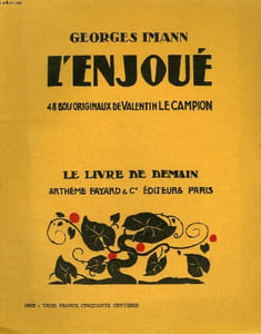 L'ENJOUE. 44 BOIS ORIGINAUX DE VALENTIN LE CAMPION. LE LIVRE DE DEMAIN N° 155.