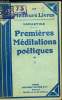 PREMIERES MEDITATIONS POETIQUES - TOME 1. LAMARTINE