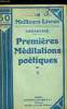 PREMIERES MEDITATIONS POETIQUES - TOME 2. LAMARTINE