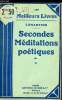 SECONDES MEDITATIONS POETIQUES - TOME 2. LAMARTINE