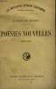 POESIES NOUVELLES. 1836-1852.. MUSSET ALFRED DE.