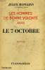 LES HOMMES DE BONNE VOLONTE. TOME 27 : LE 7 OCTOBRE.. ROMAINS JULES.