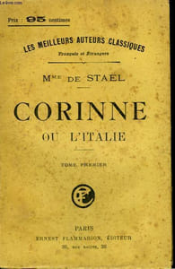 CORINNE OU L'ITALIE. TOME 1.