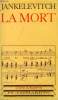 LA MORT. COLLECTION CHAMP N&deg; 1.. JANKELEVITCH VLADIMIR.