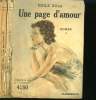 UNE PAGE D'AMOUR. EN 2 TOMES. COLLECTION : L'AMOUR N° 26 ET 27.. ZOLA EMILE.