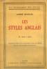 LES STYLES ANGLAIS. DE 1660 A 1830. COLLECTION : LA GRAMMAIRE DES STYLES.. DEVECHE ANDRE.