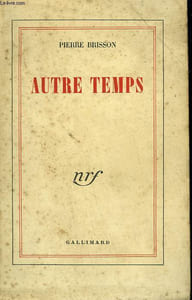 AUTRE TEMPS.