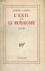 L'EXIL ET LE ROYAUME.. CAMUS ALBERT.