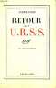 RETOUR DE L'U.R.S.S.. GIDE ANDRE.