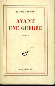 AVANT UNE GUERRE.