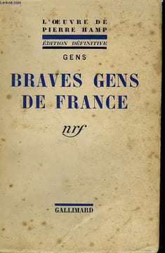 BRAVES GENS DE FRANCE. HAMP PIERRE.