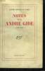 NOTES SUR ANDRE GIDE. 1913-1951.. MARTIN DU GARD ROGER.