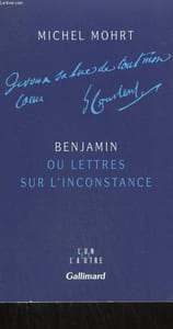 BENJAMIN OU LETTRES SUR L'INCONSTANCE.