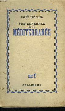 VUE GENERALE DE LA MEDITERRANEE.. SIEGFRIED ANDRE.