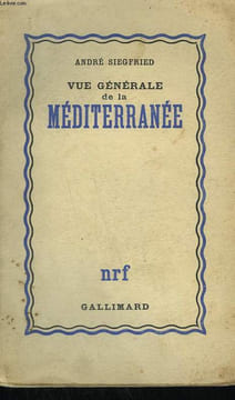 VUE GENERALE DE LA MEDITERRANEE.. SIEGFRIED ANDRE.