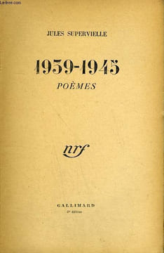 1939-1945. POEMES.. SUPERVIELLE JULES.