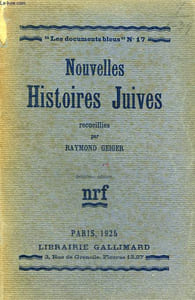 NOUVELLES HISTOIRES JUIVES. COLLECTION : LES DOCUMENTS BLEUS N° 17