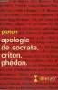APOLOGIE DE SOCRATE, CRITON, PHEDON. COLLECTION : IDEES N&deg; 150. PLATON.
