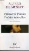 PREMIERES POESIES, POESIES NOUVELLES. COLLECTION : POESIE.. MUSSET ALFRED DE.