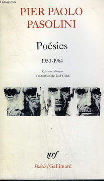 POESIES. 1953 - 1964. COLLECTION : POESIE.. PASOLINI PIER PAOLO.