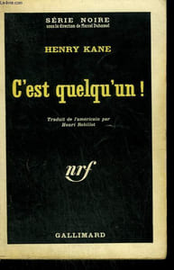 C'EST QUELQU'UN ! ( PETER GUNN ). COLLECTION : SERIE NOIRE N° 683
