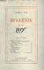 BULLETIN FEVRIER 1952 N°55. PUBLICATIONS DE FEVRIER/ PUBLICATIONS DE JANVIER/ BIBLIOTHEQUE DE LA PLEIADE/ RELIURES DEDITEUR/ ACTUALITE/ TIRAGE ...